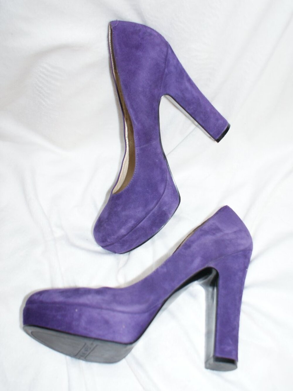 Nine West Drought Purple Suede Platform Pump - Size 8M